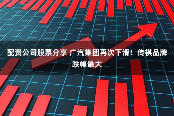 配资公司股票分享 广汽集团再次下滑！传祺品牌跌幅最大
